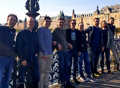 Grafana team hanging out in Stockholm